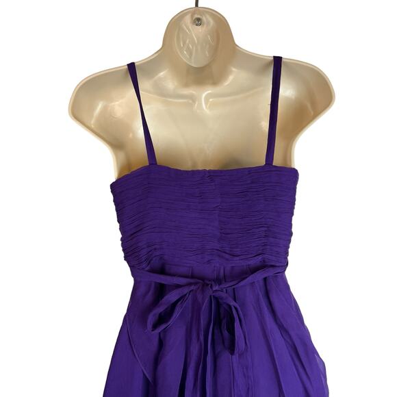 J. Crew purple Silk Cocktail party dress, Sz 0 - ruched draped - Picture 13 of 13